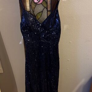 Lulu's Midnight Sparkle Sequin Dress